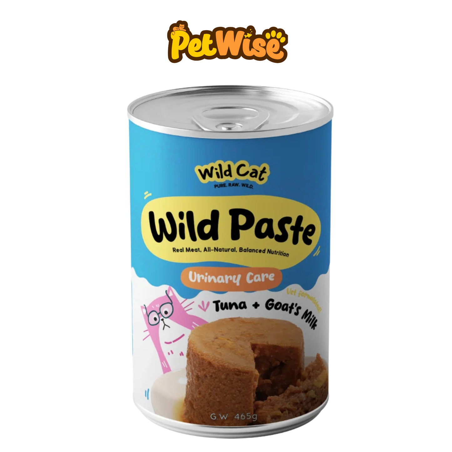 Wild Cat Wild Paste Tuna and Goat's Milk Urinary Care Wet Cat Food 465g