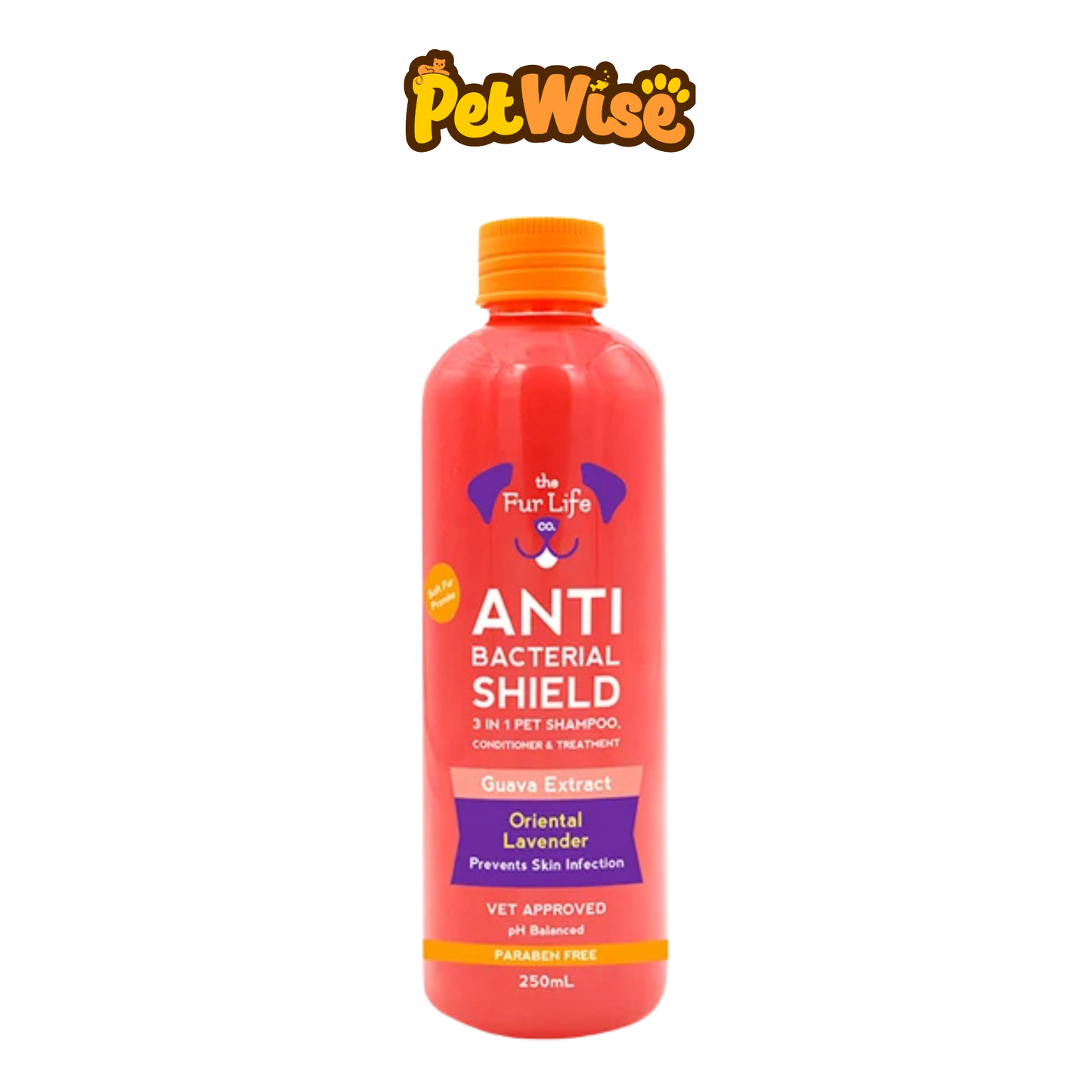 The Fur Life Anti Bacterial Shield 3-In-1 Pet Shampoo, Conditioner and Treatment
