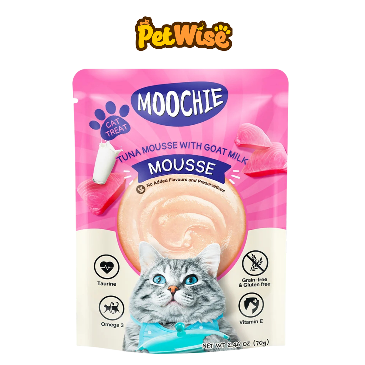 Moochie Cat Mousse with Tuna & Goat's Milk 70g