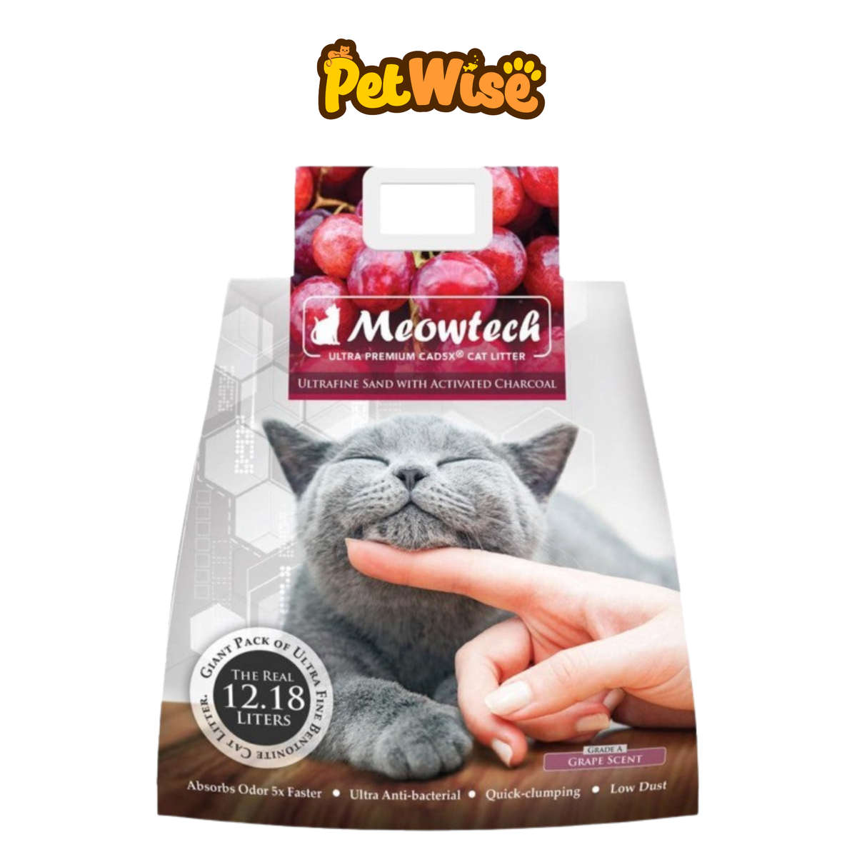 Meowtech Grapes Ultra Fine Sand with Activated Charcoal