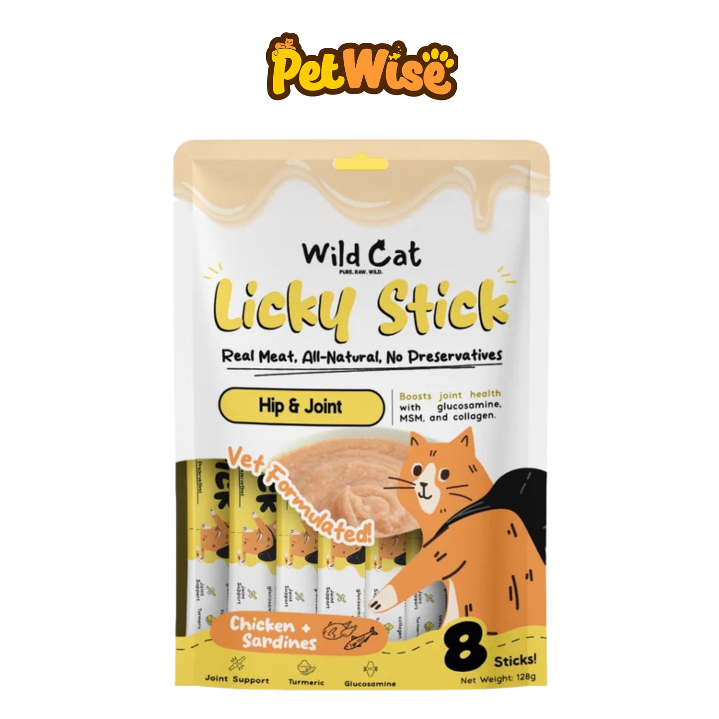 Wild Cat Licky Stick Pure Meat