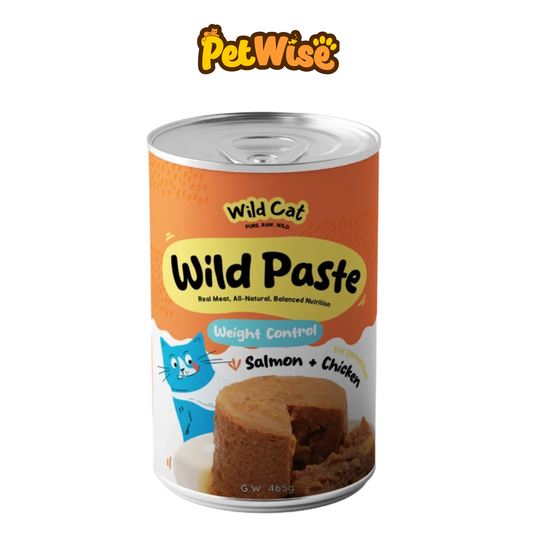 Wild Cat Wild Paste Salmon and Chicken Weight Control Wet Cat Food 465g