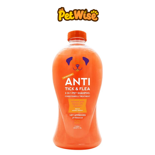 The Fur Life Anti Tick and Flea 3-In-1 Pet Shampoo, Conditioner and Treatment