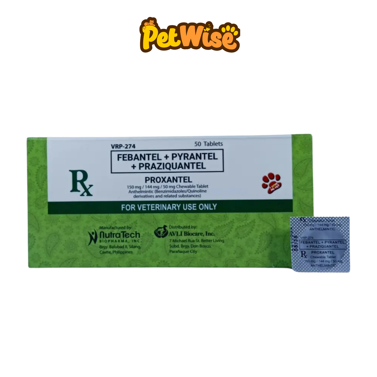 Proxantel Dewormer Tablet