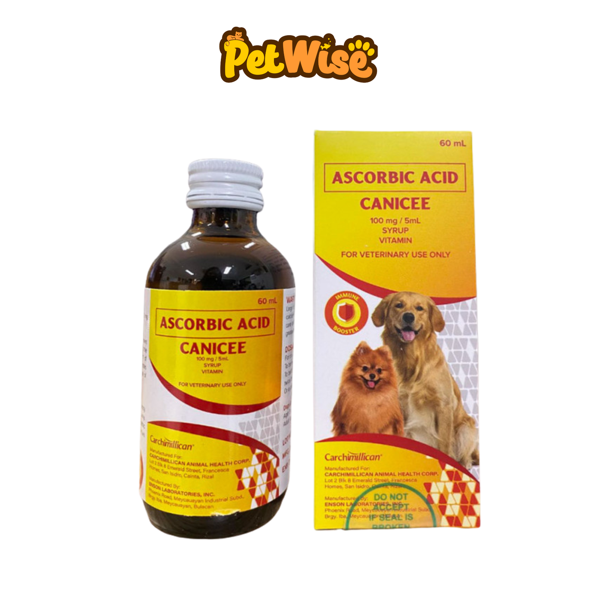 Canicee Ascorbic Acid 60ml Vitamin C Syrup