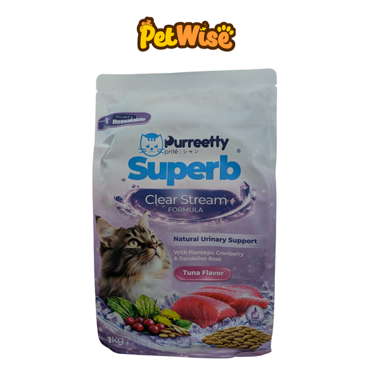 Purreetty Superb Urinary Dry Cat Food Tuna 1kg