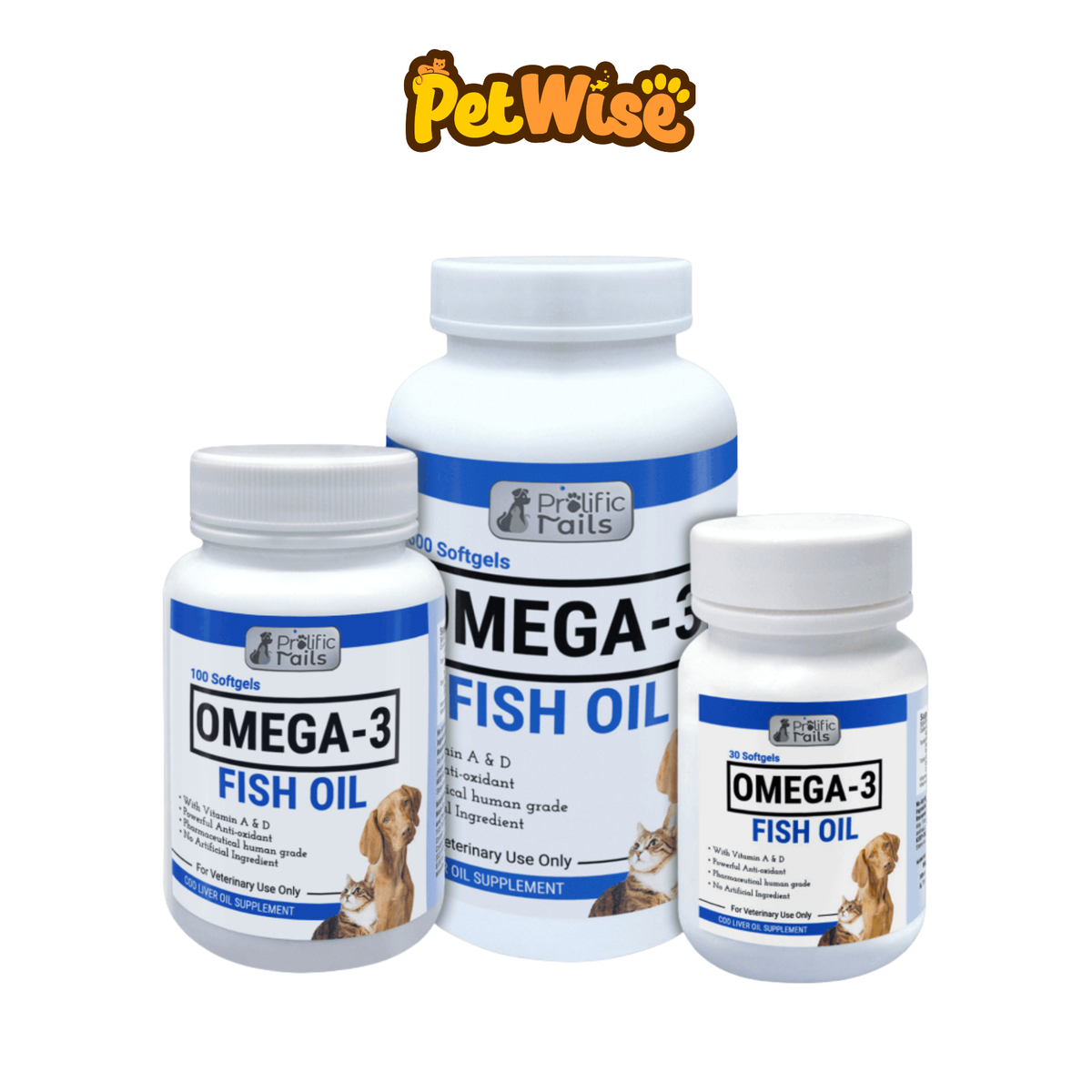 Omega 3 K-9 Fish Oil Soft Gels