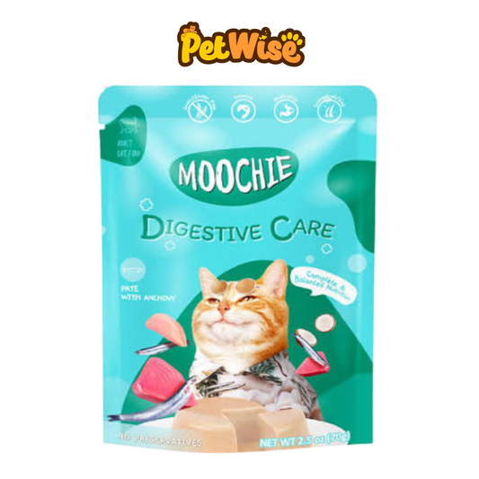 Moochie Adult Digestive Care Pate with Anchovy Wet Cat Food 70g