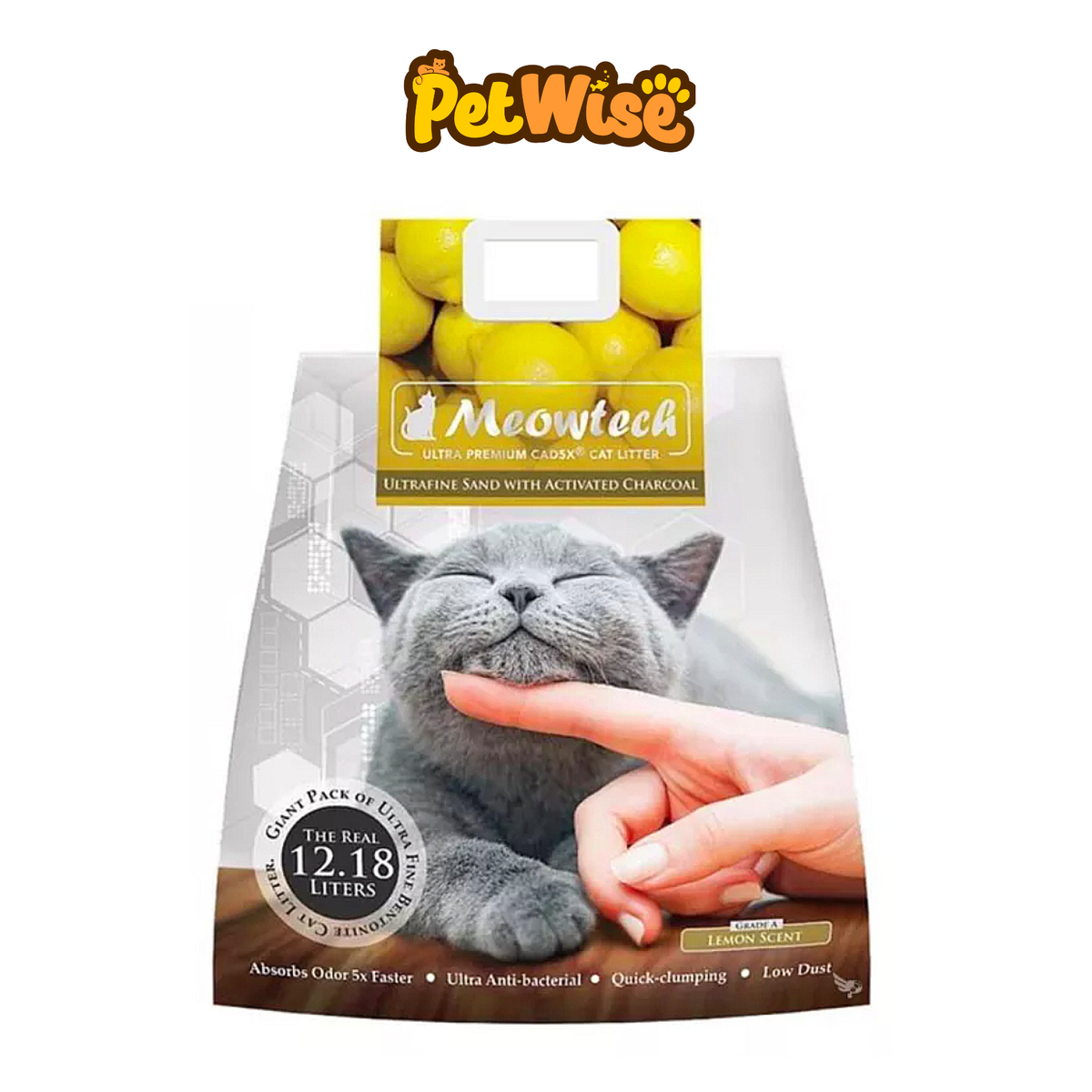 Meowtech Lemon Ultra Fine Sand with Activated Charcoal