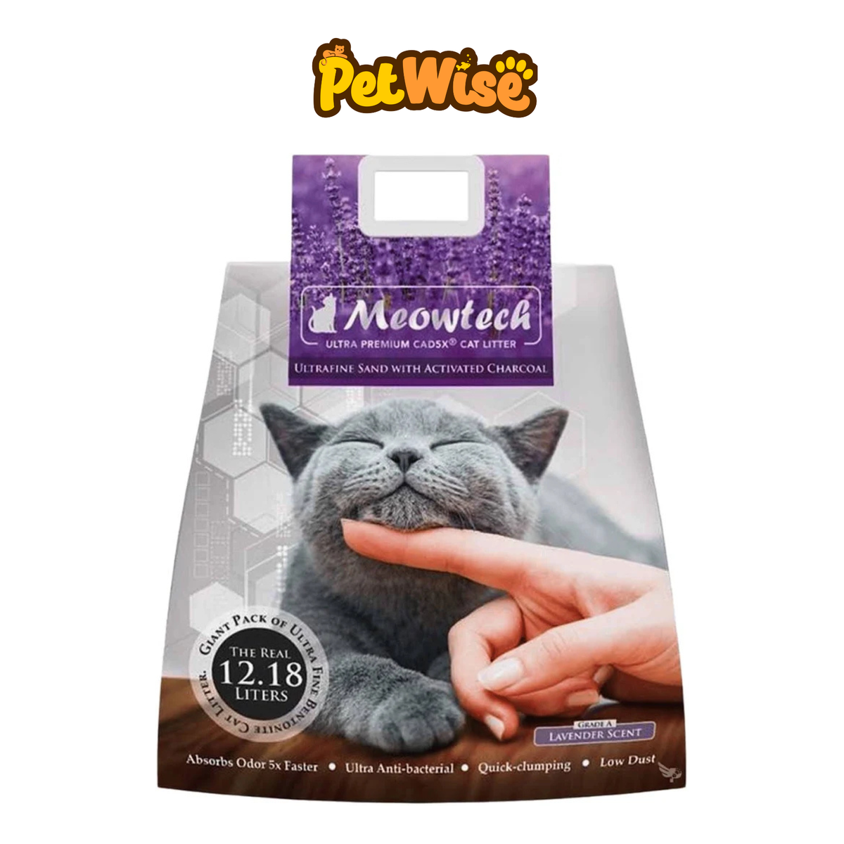 Meowtech Lavender Ultra Fine Sand with Activated Charcoal