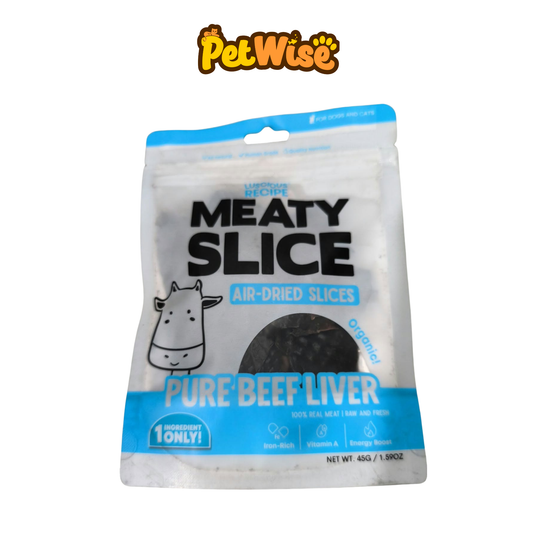 Luscious Recipe Meaty Slice Beef Liver Air-Dried Treats 45g